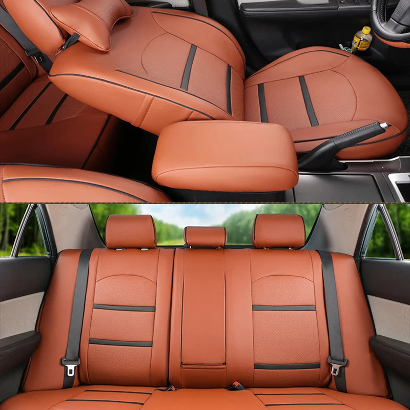 Чехлы для автомобильных сидений CARTAILOR кожаные подходят Jeep Wrangler 2014 2015 2013 2012