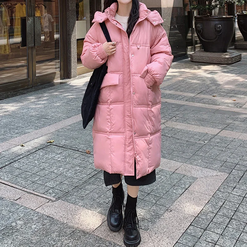 Sungtin Длинная утепленная парка с капюшоном пальто для женщин Зимняя теплая