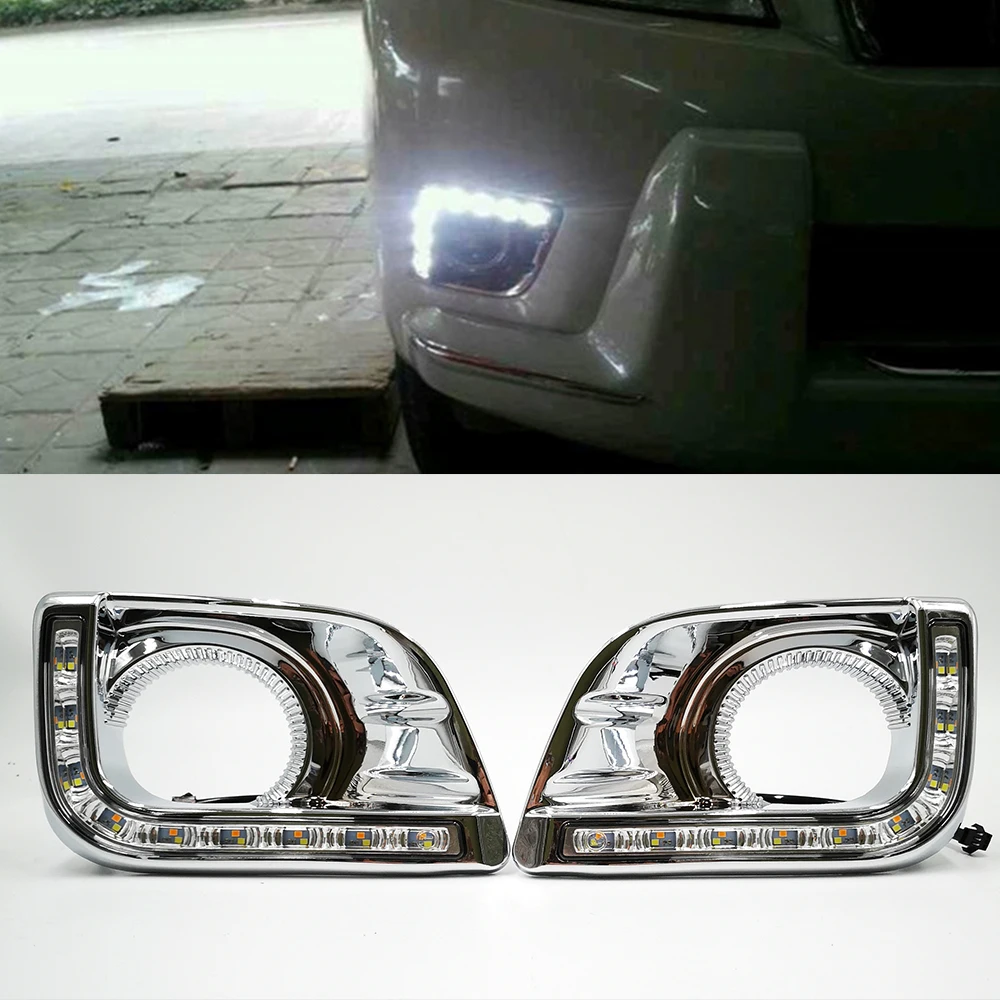 Автомобильный мигающий 1 комплект для Toyota Prado FJ150 LC150 Land Cruiser 2700 2010 2011 2013 дневной