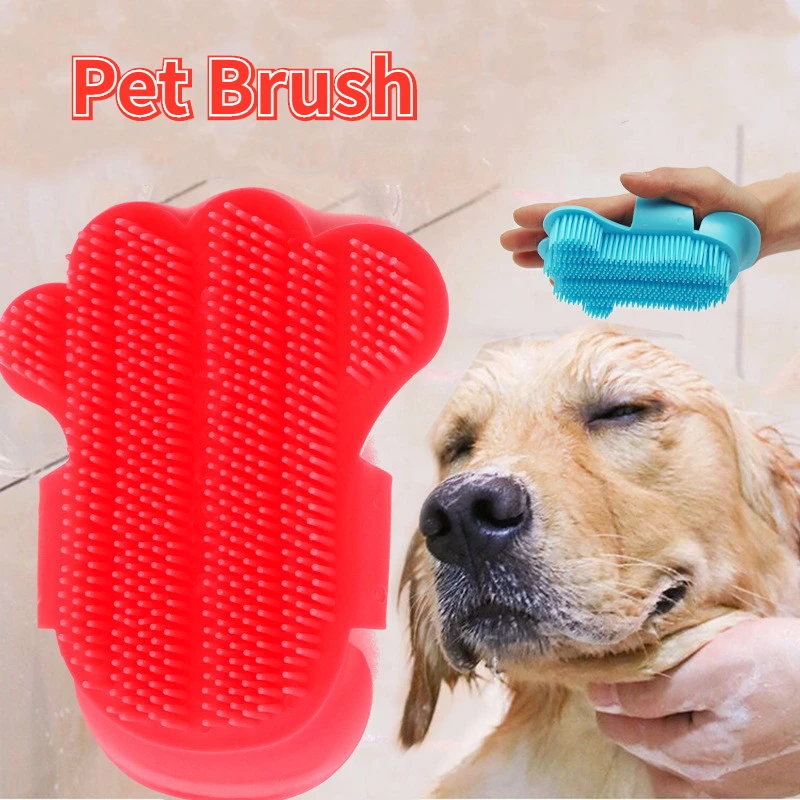 

Pet Cat Dog Grooming Brush Cleaner Massage Comb Glove Tool For Small Large Dogs Teddy Golden Retriever Bathing Massage Brush Dog