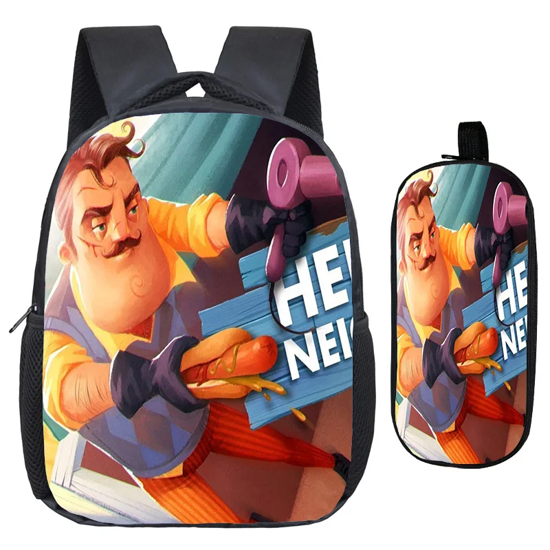 28 Милый рюкзак Hello neigher, школьные сумки, отличное качество печати, узор, рюкзак для детей, Детский рюкзак для детского сада с ручкой - Цвет: 28