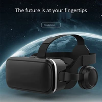smartphone vr glasses 3d virtual reality gaming head mounted with hifi headset game mobile phone film wide angle lens