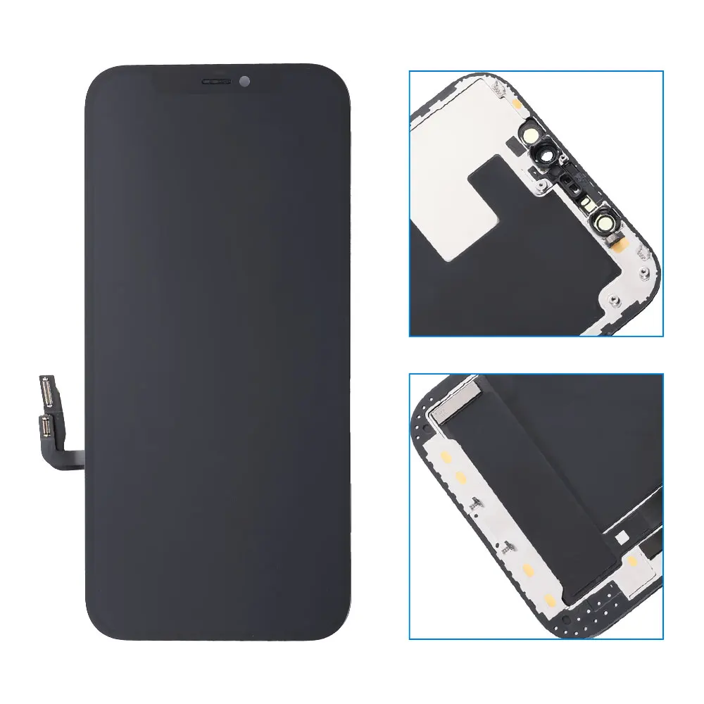 Pantalla LCD de calidad AAAA Incell, montaje de digitalizador con pantalla t&aacute;ctil para iPhone 12mini 12 Pro Max Truetone, compatible con regalo-1