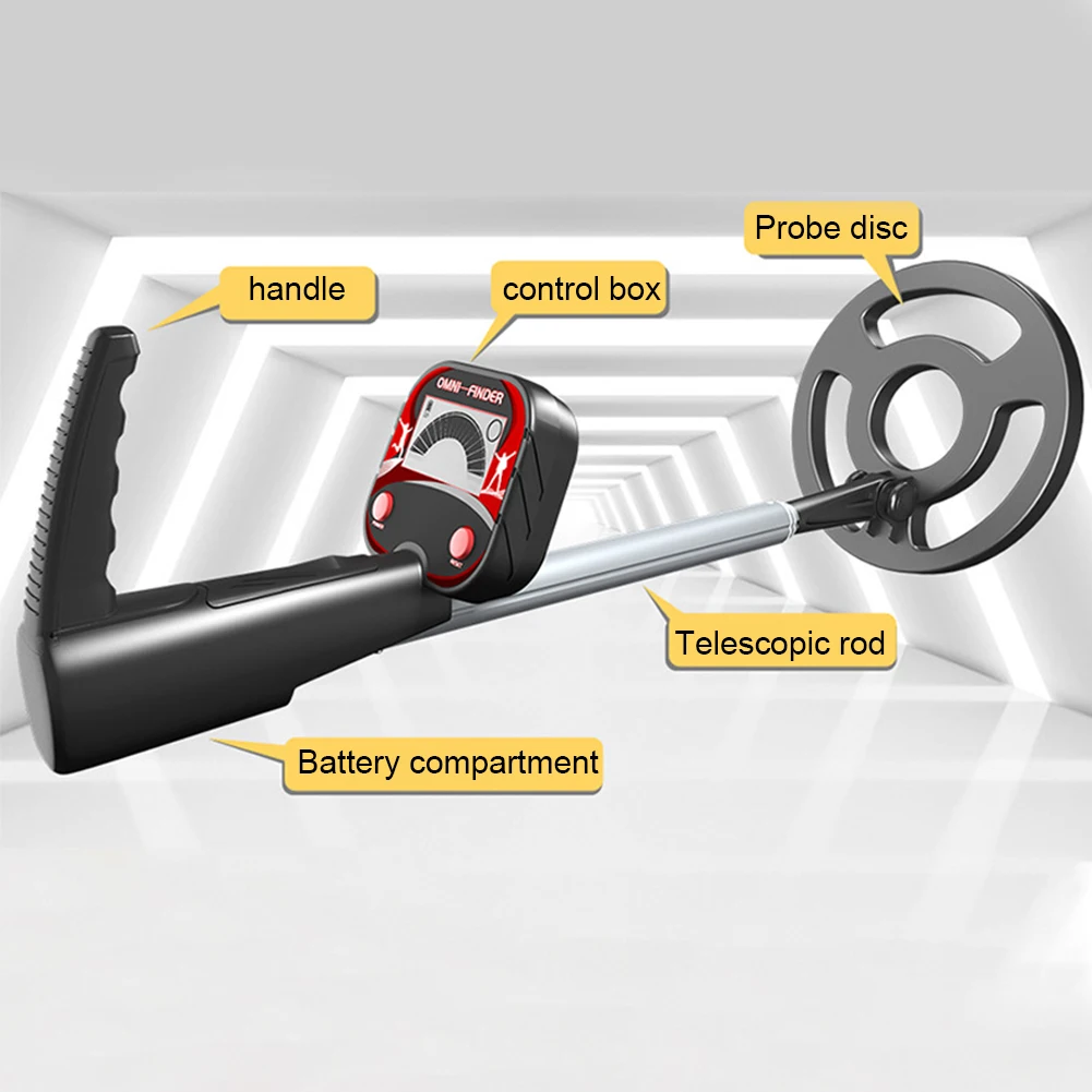 

Kids Toy Treasure Finder Gift Metal Detector Adjustable Stem School Jewelry Gold Portable Treasure Tools