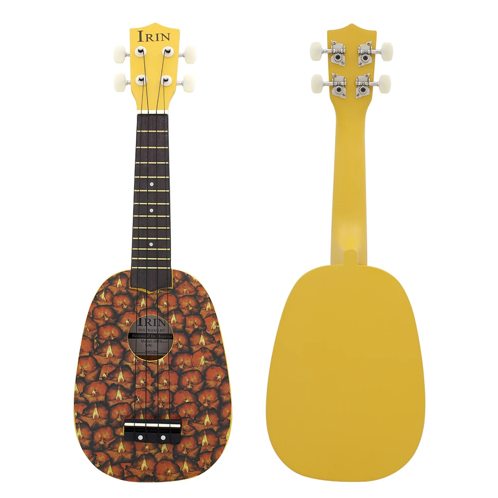 

21 Inch Ukulele Basswood Soprano Ukulele 4 Strings Hawaiian Guitar Pineapple Mini Guitarra Kids Musical Gift Stringed Instrument