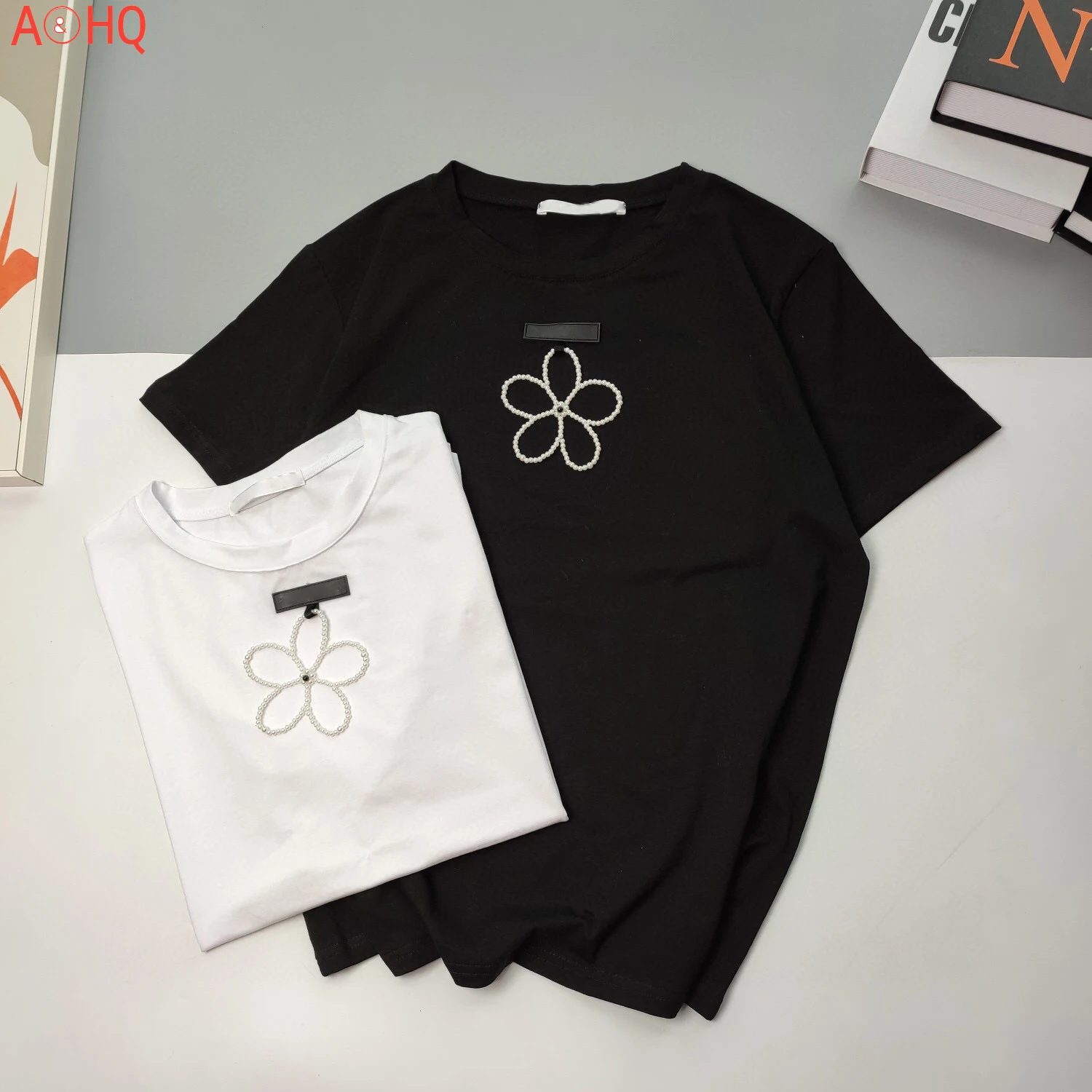 

Spring Summer 2021 Brand New Design Letter Jacquard Bull Head Embroidery Printing Women's T-Shirt Oversized Tees Men 13144