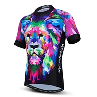 weimostar motocross top 2021 cycling jersey mens mtb bike shirt bicycle clothing maillot ciclismo hombre lion wolf