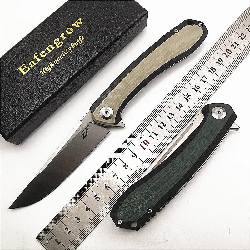 Фото Складной карманный нож Eafengrow EF947 G10 ручка D2 для кемпинга охоты выживания EDC сада |