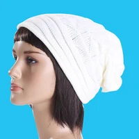 fashion bonnet femme women winter hat female keep warm beanie crochet hat knit casual women caps white skullies bonnet