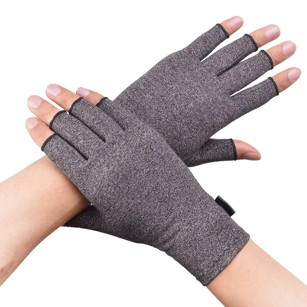 

Antiskid Breathable Health Care Half Finger Gloves No Dispensing Joint Pain Relief Treatment Durable Gloves