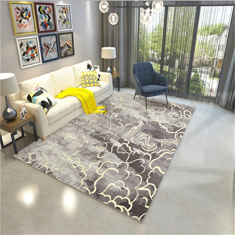 저렴한 대규모 크기 러그 기하학 스타일 거실 기하학적 아트 카펫 추상 장식 사무실 카펫 지상 매트 카펫