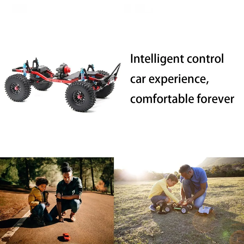 

RC Racing CNC Aluminum Metal and Carbon Frame for RC Car 1/10 AXIAL SCX10 Wrangler Chassis 313mm Wheelbase Vehicle Crawler Parts
