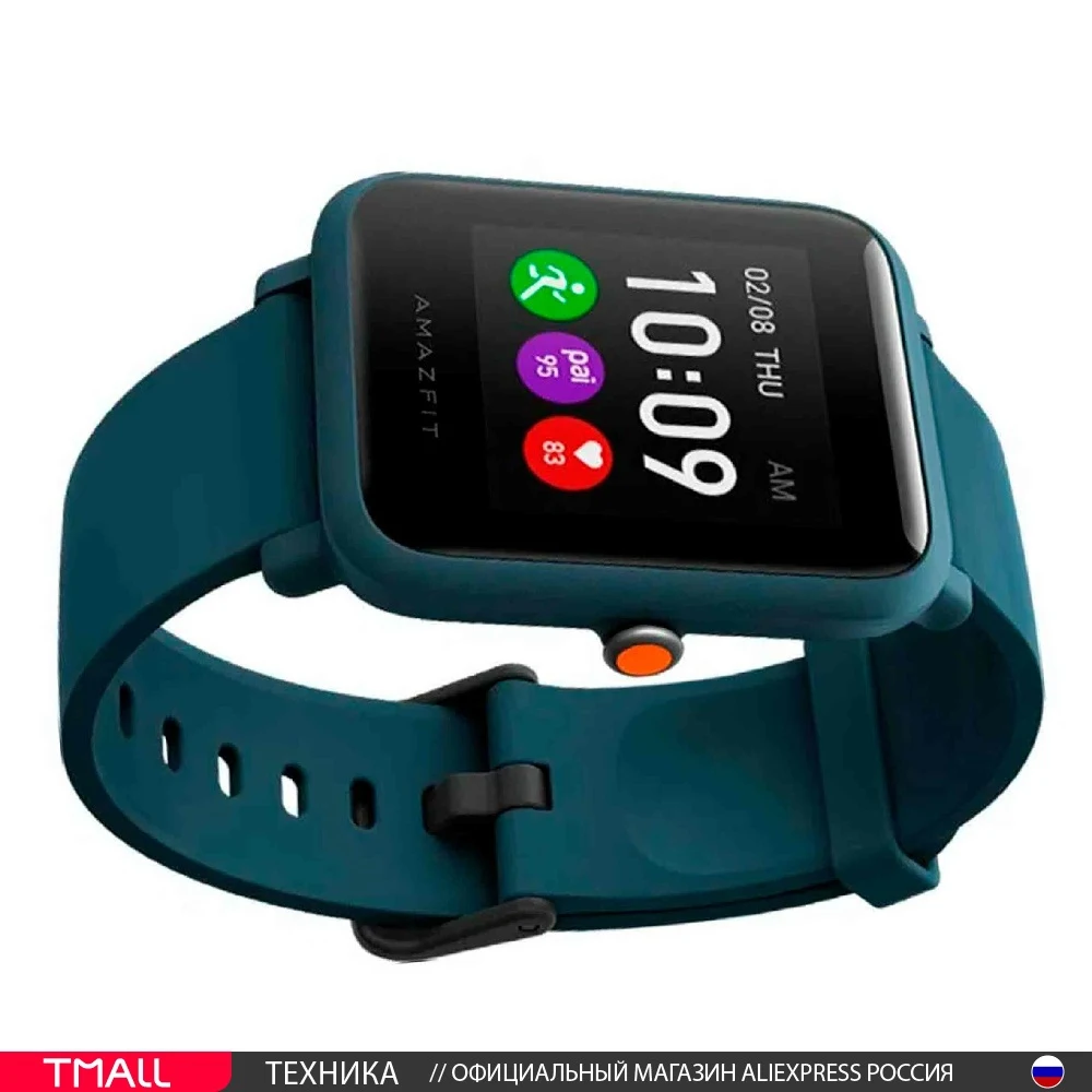 Watch Amazfit BIP S Lite a1823 blue amf-6972596100638 Smart watches Fitness Xiaomi Electronic clock | Электроника