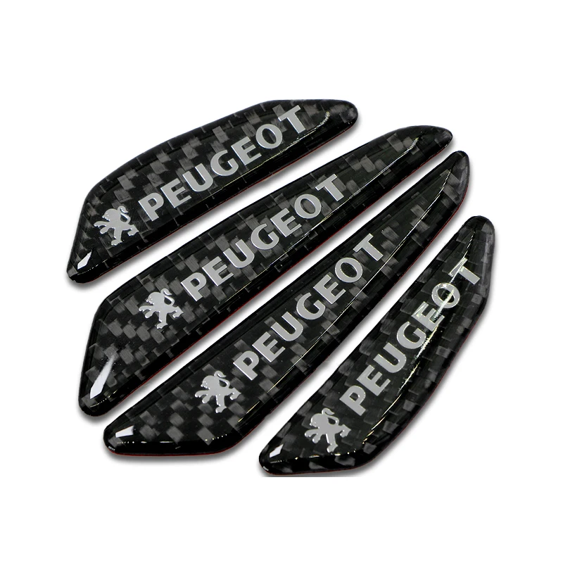 4 шт. защита боковых краев двери автомобиля декоративные наклейки для Пежо 107 108 206