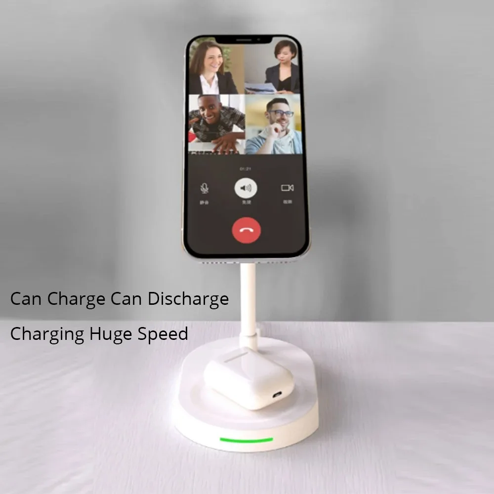 2022 new 2 in 1 20w qi magentic wireless charger stand pad fast charging for iphone 13 12 pro max mini airpods 3 pro apple watch free global shipping