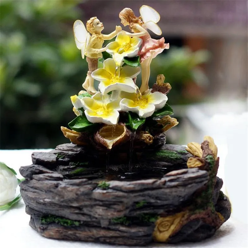 Полимерный парный ангел Европейская водная проекция домашнее украшение фэн шуй