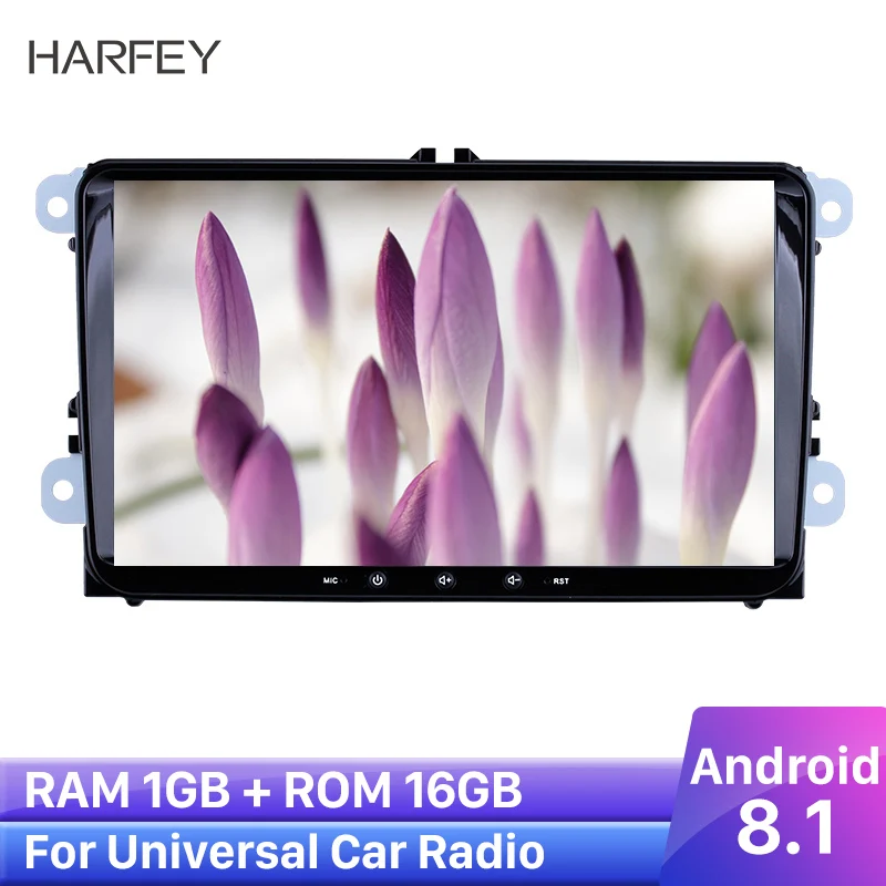 Автомагнитола с GPS 4 ядра Android 9 1 для VW Volkswagen Golf Polo Tiguan Passa MK5 MK6 Jetta Touran Seat CANBUS WIFI Mirror