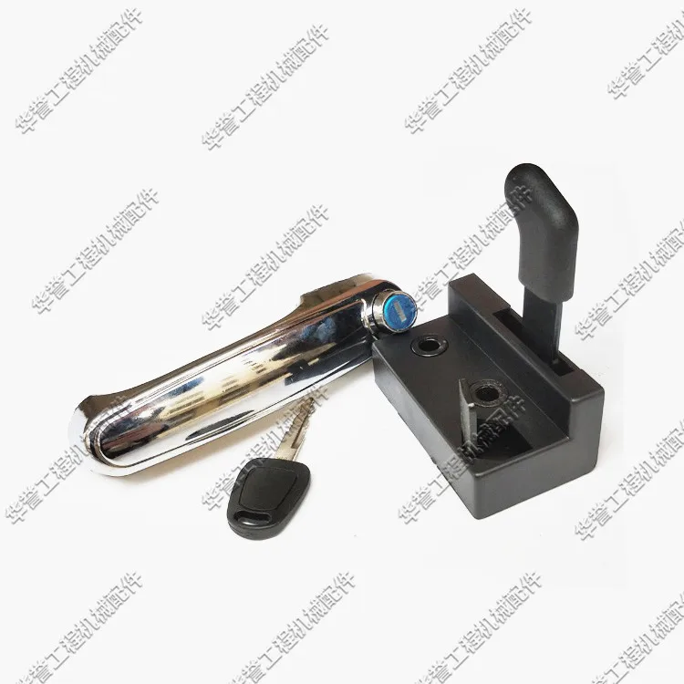 

free shipping Excavator Cab Car Door Lock Assembly outside Handle Lock Block Doosan Excavator Parts for Deawoo doosan DX60-7