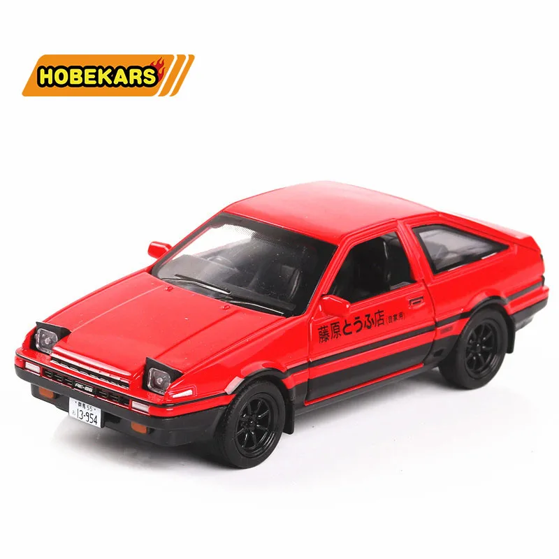 Коллекция 1/32 года литая модель автомобиля Initial D AE86 из металлического сплава