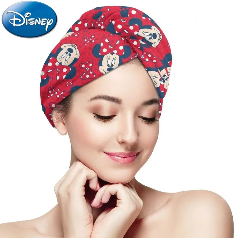 

2022 New Disney Cartoon Woman Dry Hair Cap Super Absorbent And Quick-Drying Shower Cap Towel Cap Wiping Head Towel Headscarf