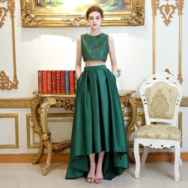 Атласное вечернее платье без рукавов ТРАПЕЦИЕВИДНОЕ длинное с высоким/низким