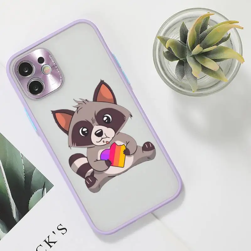 

likee cat Phone Case purple matte transparent For iPhone 7 8 x xs xr 11 12 pro plus max mini Clear Funda
