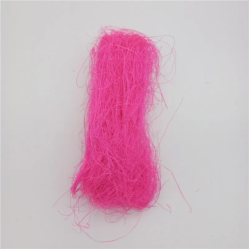 Dark Pink 10 г сизаль природа сизаль деревенский рафия самодельный цветок поделка букет Подарочная коробка Pakage Подарочная обертка гнездо Искусство ремесло новогодний декор - Цвет: Dark Pink