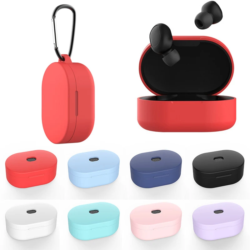 Силиконовый чехол для Xiaomi Redmi Airdots защитный наушников Mi Air Dots Etui с