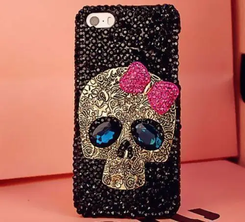 LYBALL Хрустальный Череп Скелет бусина кость чехол для телефона iPhone 11 Pro Max жесткая