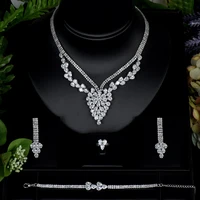 sederyla luxury earrings necklace 4pcs jewelry set trendy cubic zircon wedding engagement party accessories for women 2020