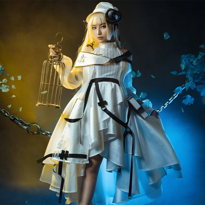 Extravagante para Carnaval Jogo Quente Arknights Nightingale Cosplay Acessórios Halloween Carnaval Festa Comic Mostrar