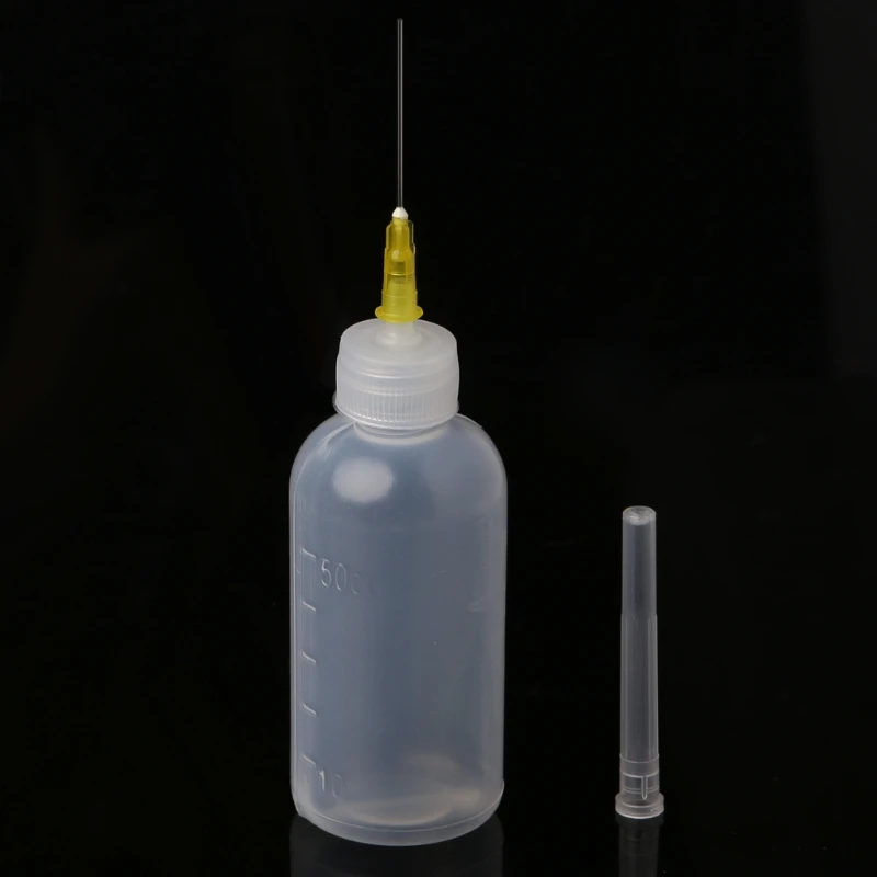 

50ml Dispenser Bottle for Rosin Solder Soldering Liquid Flux with 1 Needle 652A