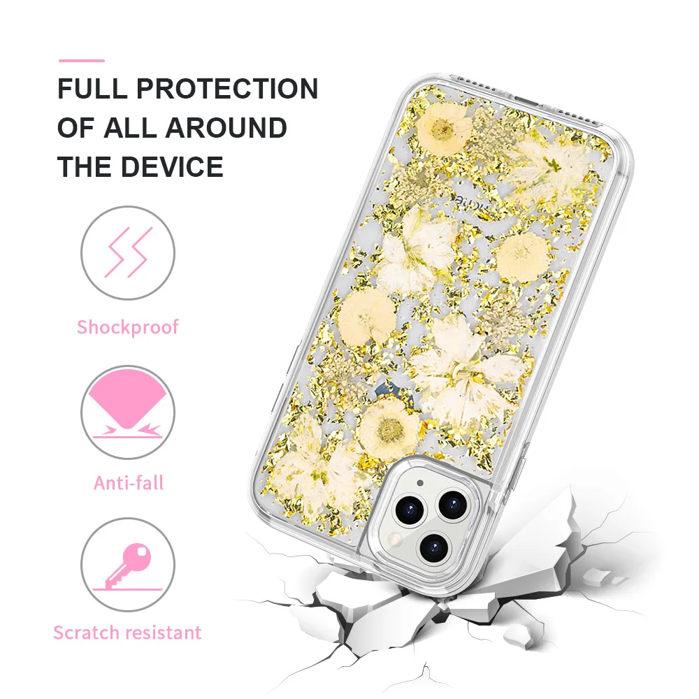 Чехол для iPhone 6 6s 7 8 Plus 10 X XS XR 11 Pro Max 2019 блестящий золотой фольгой со звездами