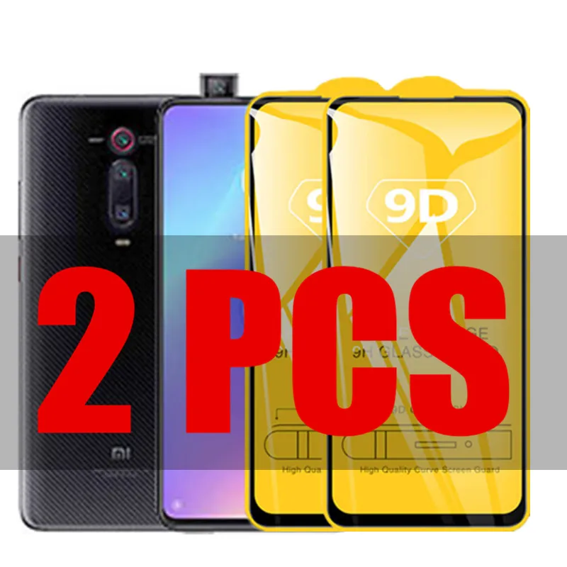 

2Pcs 9D Glass For Xiaomi Mi 9t Pro Protective Glass on the for Xiomi Redmi K20 K 20 Pro mi 9 t pro Screen Protector Film