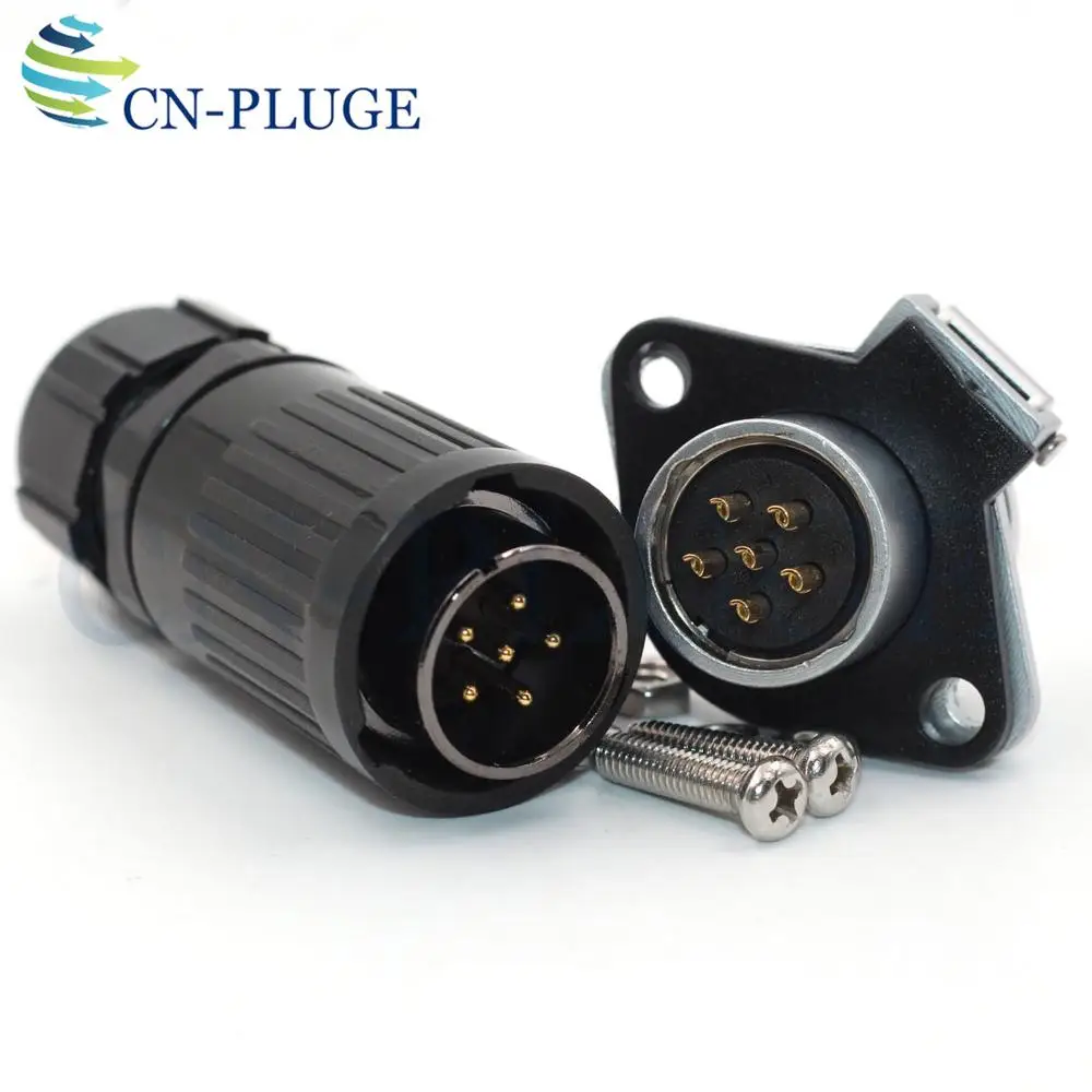 Водонепроницаемый 6 контактный разъем типа WP20 промышленные