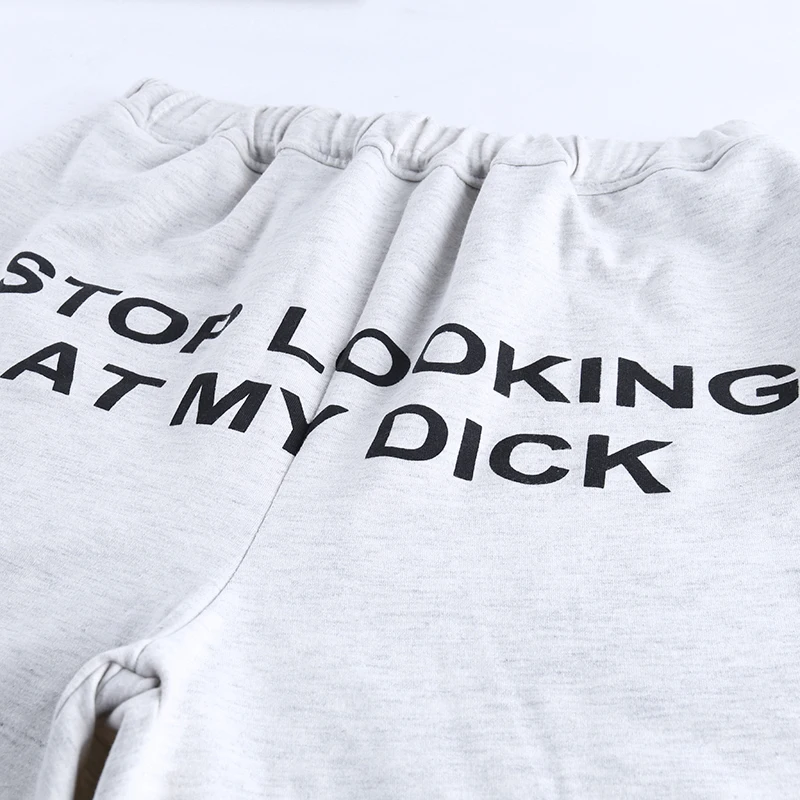 Женские свободные шорты InstaHot повседневные уличные с буквенным принтом на