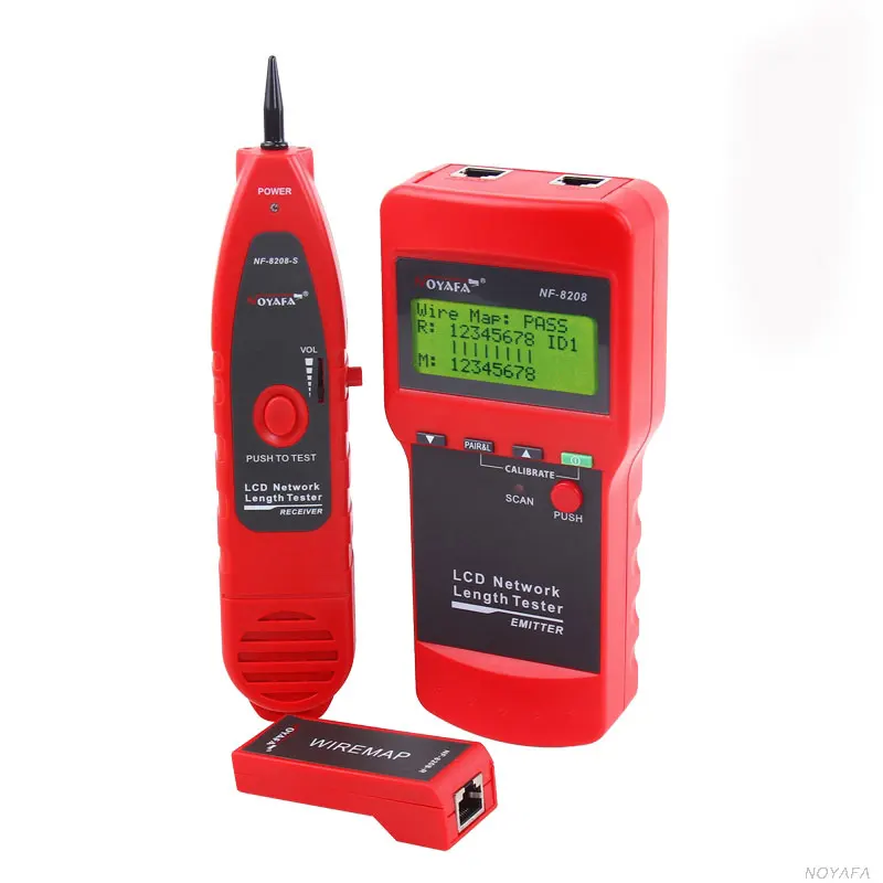 NOYAFA NF-8208 ЖК-дисплей Дисплей сети LAN Кабельный тестер для проверки витой пары