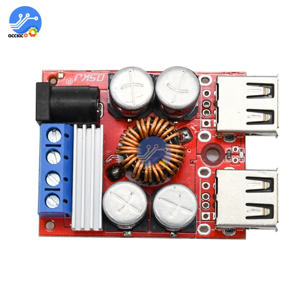 С двумя портами USB для зарядки автомобиля доска DC 8V 35V 5V Универсальный Мощность