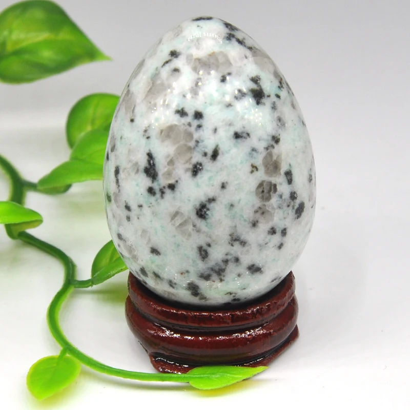 

35x50MM Lotus Jasper Egg Shaped Gemstone Natural Healing Crystals And Stone Reiki Statue Table Decoration Crafts Home Decoration
