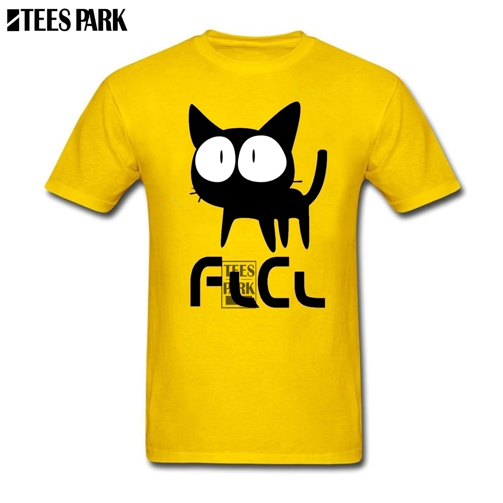 Футболки FlCL Графические футболки с круглым вырезом новые цветные мужские