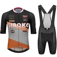 stock fleet version professional cycling set men summer short sleeve bike jersey suit classic outdoor sportswear sponsor team