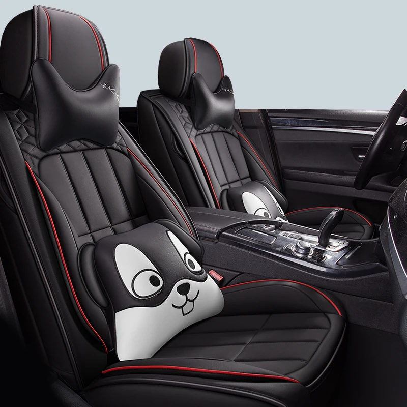 Полностью Покрытые эко кожаные чехлы для автомобильных сидений из искусственной