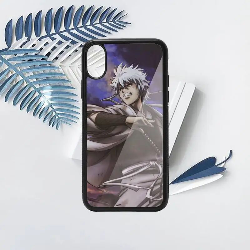 

Japan anime Gintama Phone Case PC for iPhone 11 12 pro XS MAX 8 7 6 6S Plus X 5S SE 2020 XR