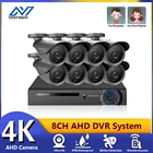 4K AHD Ultra HD 8CH DVR Kit H.265 CCTV Camera Security System 8MP CCTV System IR Outdoor Night Vision комплекты видеонаблюдения