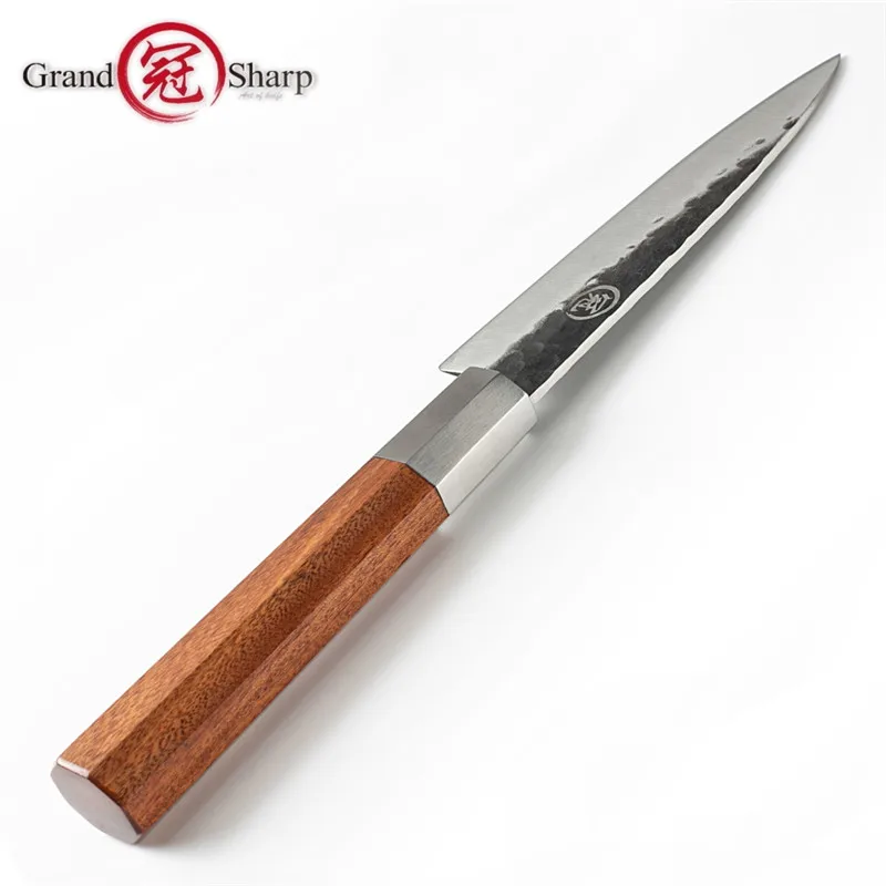

Handmade Chef Knife 5.6 Inch High Carbon 4cr13 Steel Petty Utility Japanese Kitchen Knives Hammer Forged Home Tools Gift