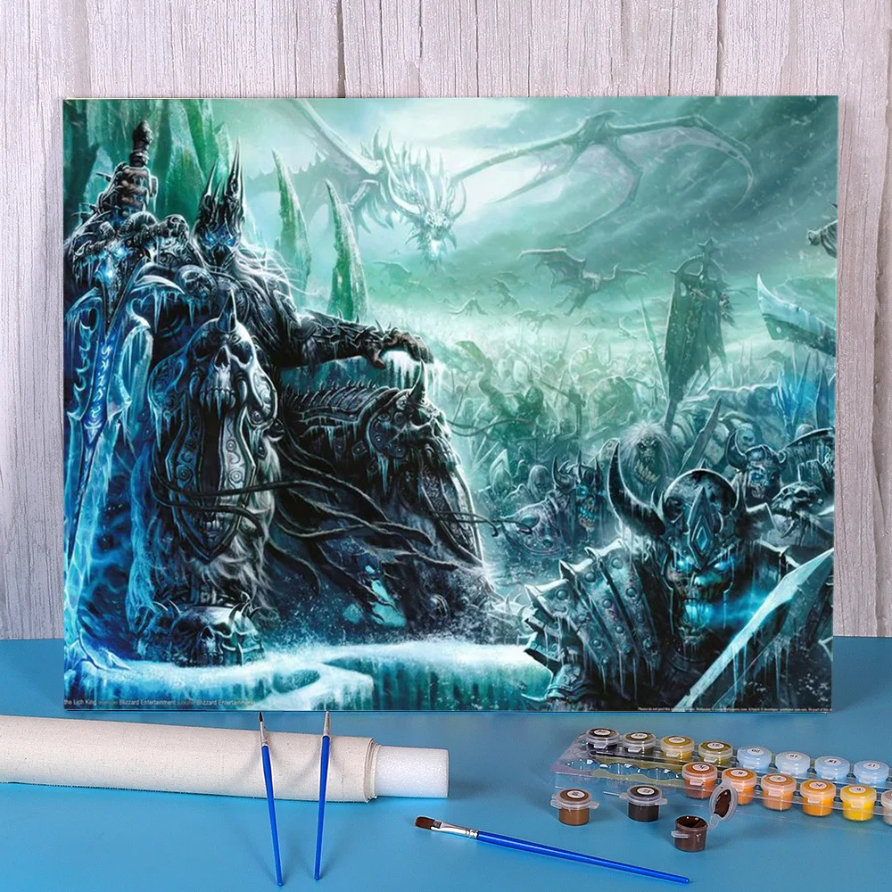 

Набор для рисования по номерам World Of Warcraft, масляные краски, 40*50 досок