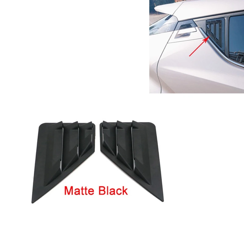 for Toyota C-HR CHR Rear Window Triple-cornered Blinds Cover Trim Car Styling ABS Matte Black 2016-2019 | Автомобили и мотоциклы