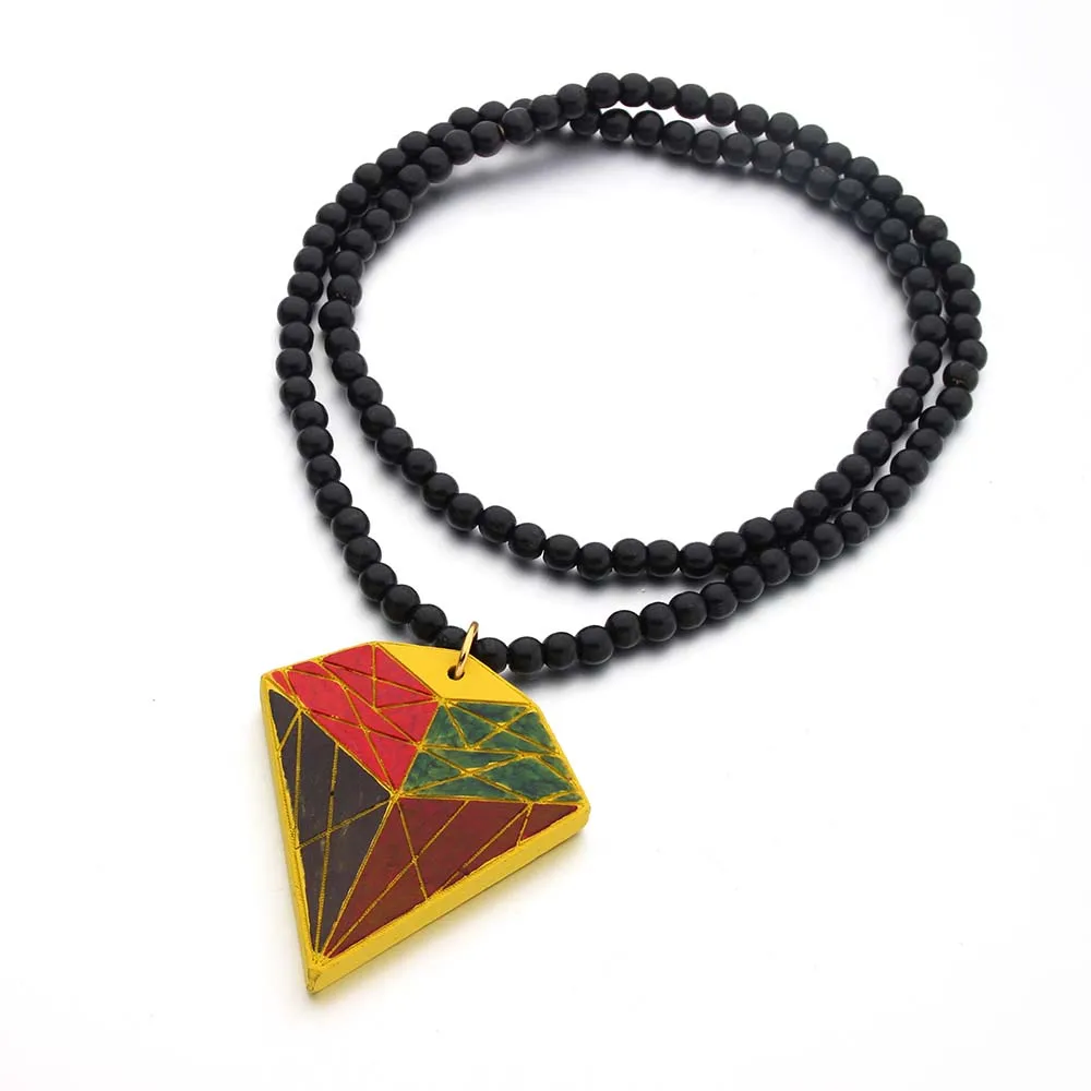 Бесплатная доставка Ожерелье Из Искусственного Дерева бусы в стиле хип-хоп