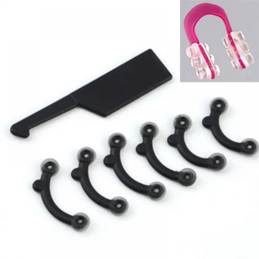 

7Pcs Fashion Nose Up Shaping Shaper Lifting Bridge Straightening Beauty Nose Clip Face Fitness Facial Clipper Corrector Tool
