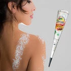 Индийский Golecha, белое растение, хна, Ханна, крем для невесты, Стайлинг, сцена, фотография тела, рисование, чернила для татуировок, безопасность